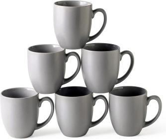 Coffee Mugs Set of 6, Ceramic coffee mugs with large handle for Men Women,16oz Coffee Mugs for Coffee,Tea,Latte,Cocoa. Easy to Hold&Clean