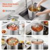 Multipurpose Stockpot with Glass Lid for Soups/Stews