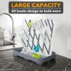 Baby Bottle Drying Rack with 20 Hooks, Space Saving Kitchen Bottles Rack Dryer