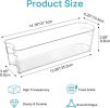 Breastmilk Storage Container 4PCS Set, Clear Freezer and Fridge Organizer Bins, Plastic Storage Bins for Breast Milk, Baby Pouches, Formula