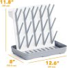 Baby Bottle Drying Rack with 20 Hooks, Space Saving Kitchen Bottles Rack Dryer